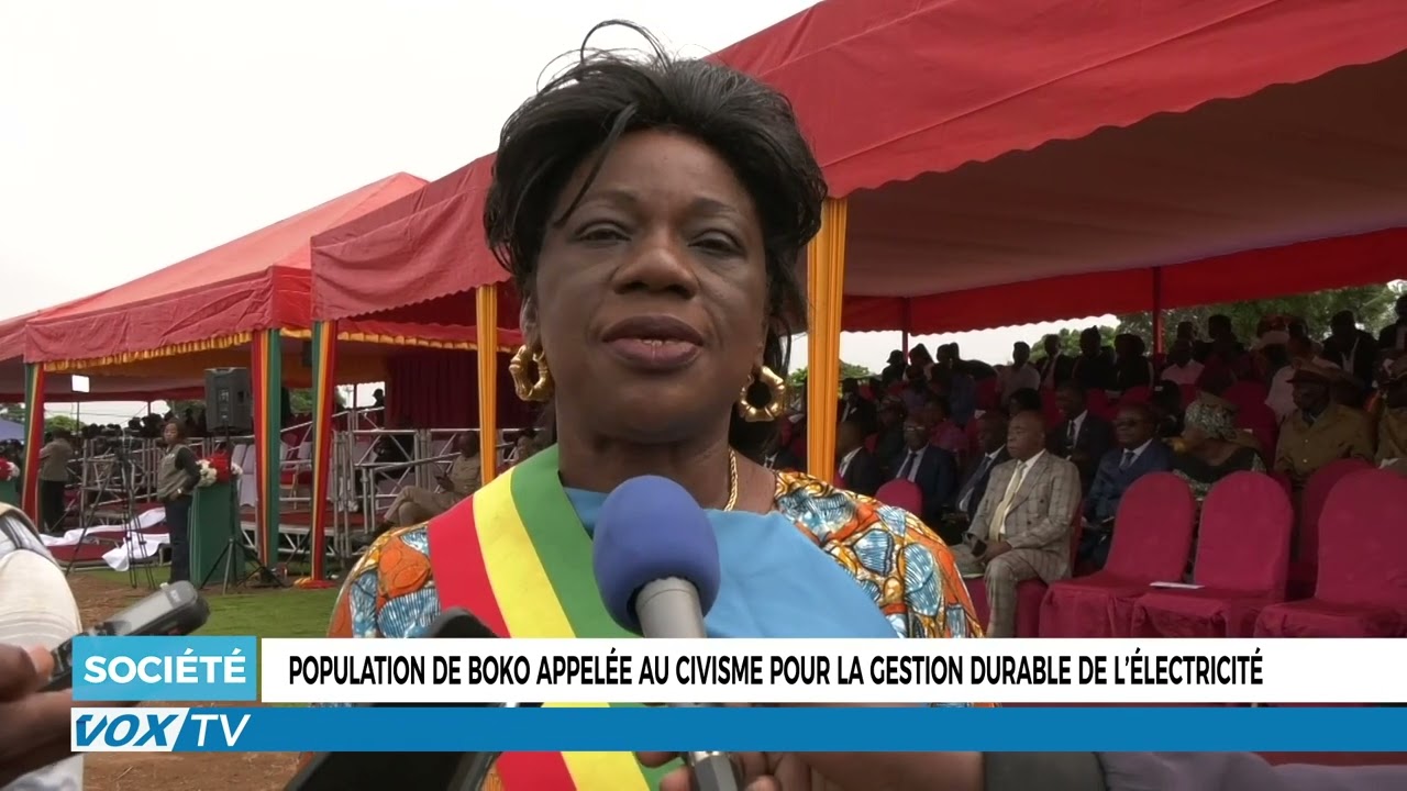 Population de Boko appelée au civisme pour la gestion durable de l’électricité