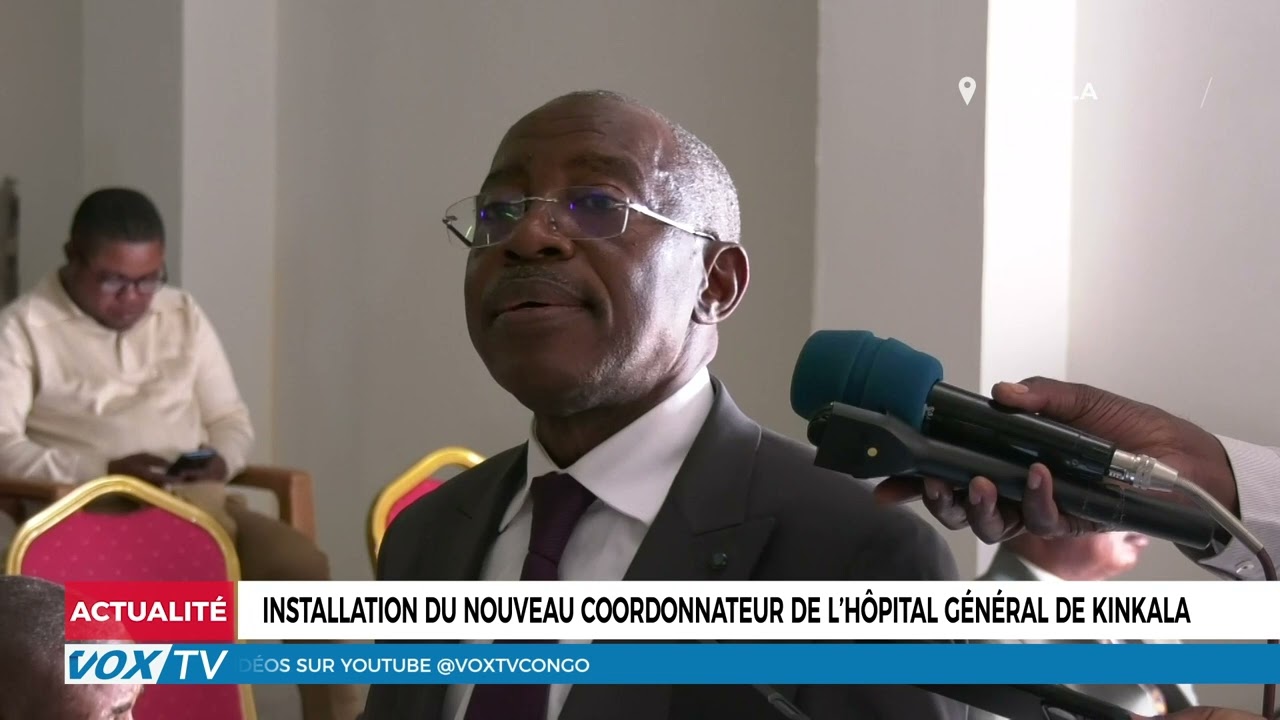 Installation du nouveau coordonnateur de l’hôpital général de Kinkala