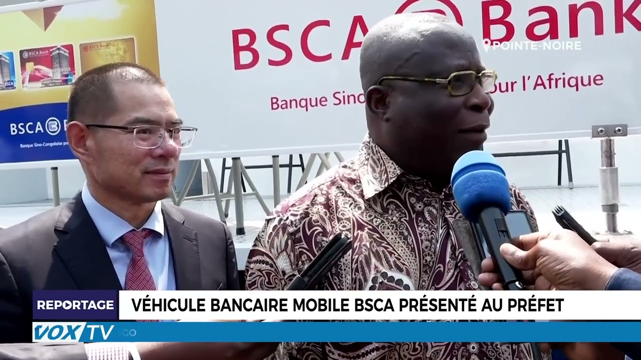 Véhicule bancaire mobile Bsca présenté au préfet