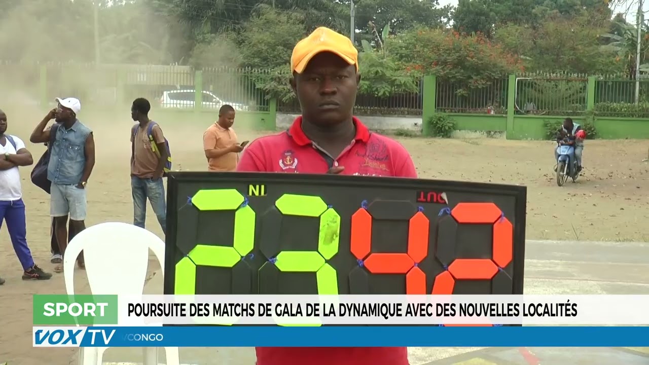 Poursuite des matchs de gala de la dynamique avec des nouvelles localités