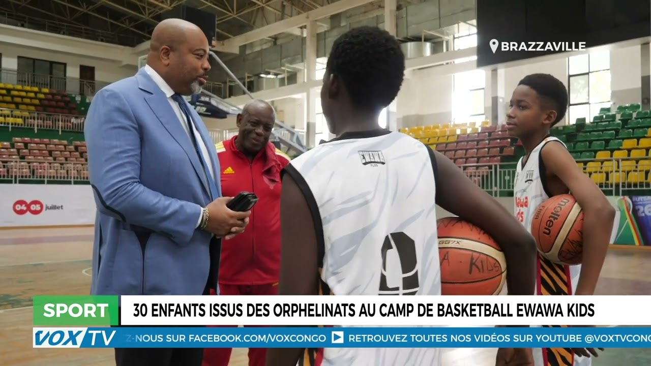 30 enfants issus des orphelinats au camp de basketball Ewawa Kids