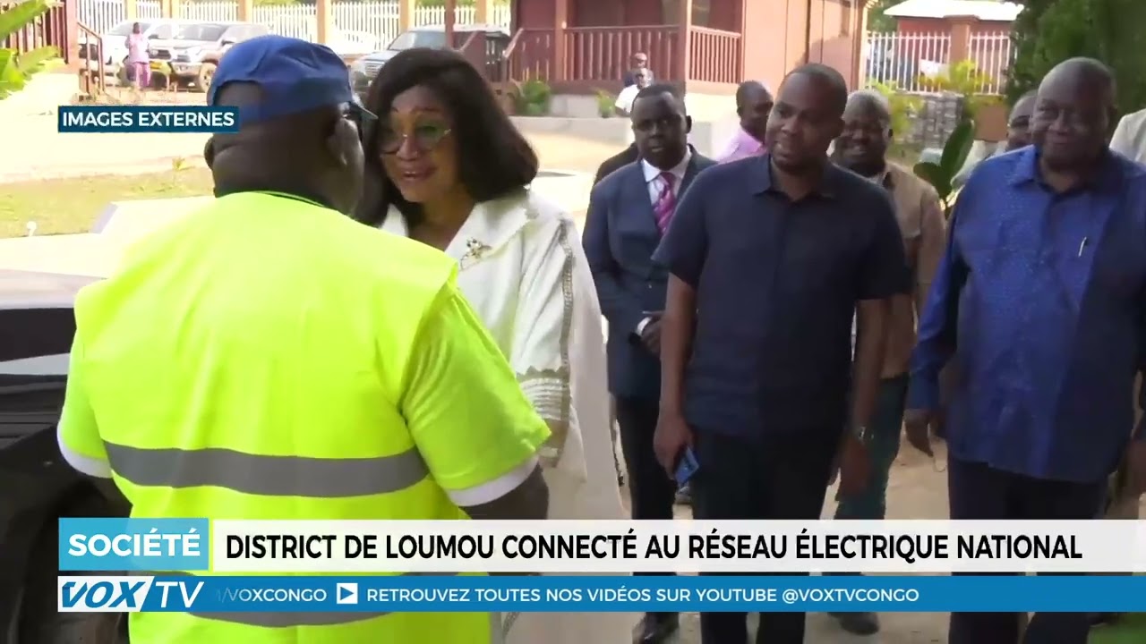 District Loumo connecté au réseau électrique national
