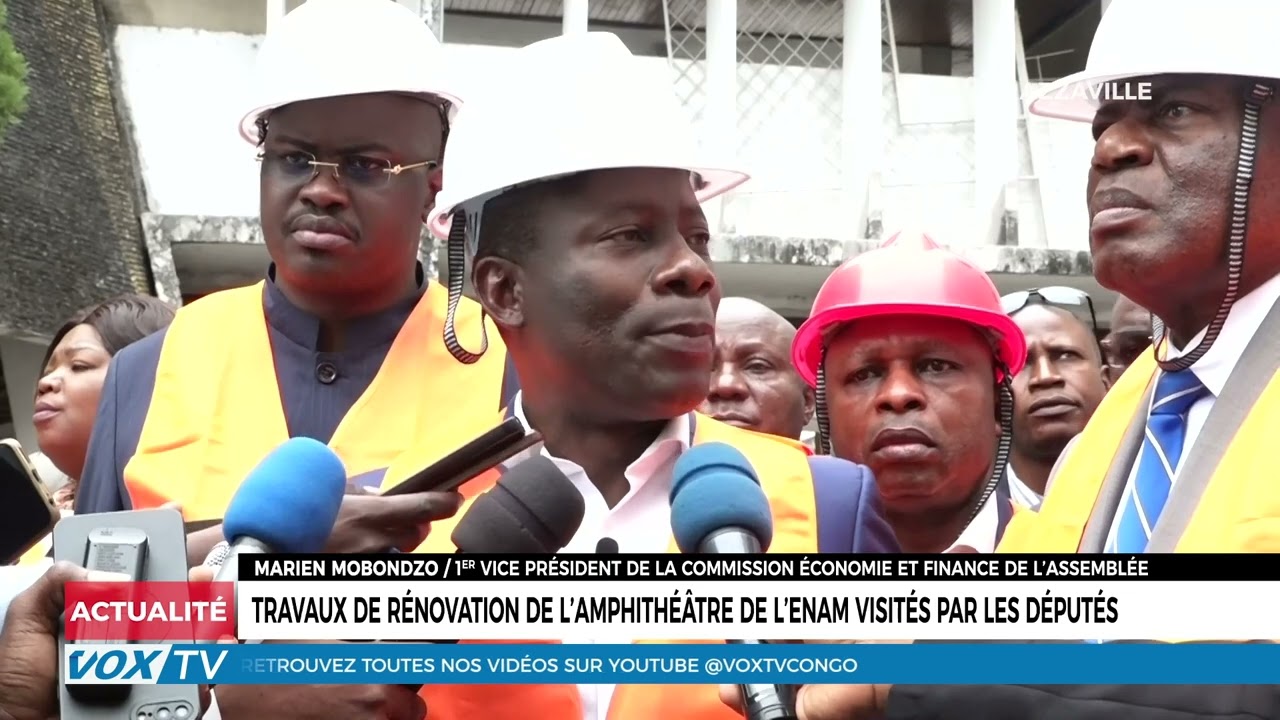 Travaux de rénovation de l’amphithéâtre de l’enam visités par les députés