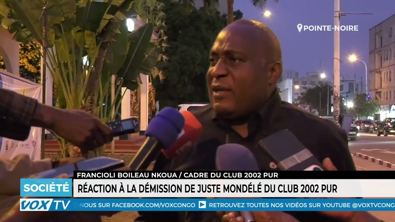 Reaction a la demission de Juste Mondele du Club 2002 PUR