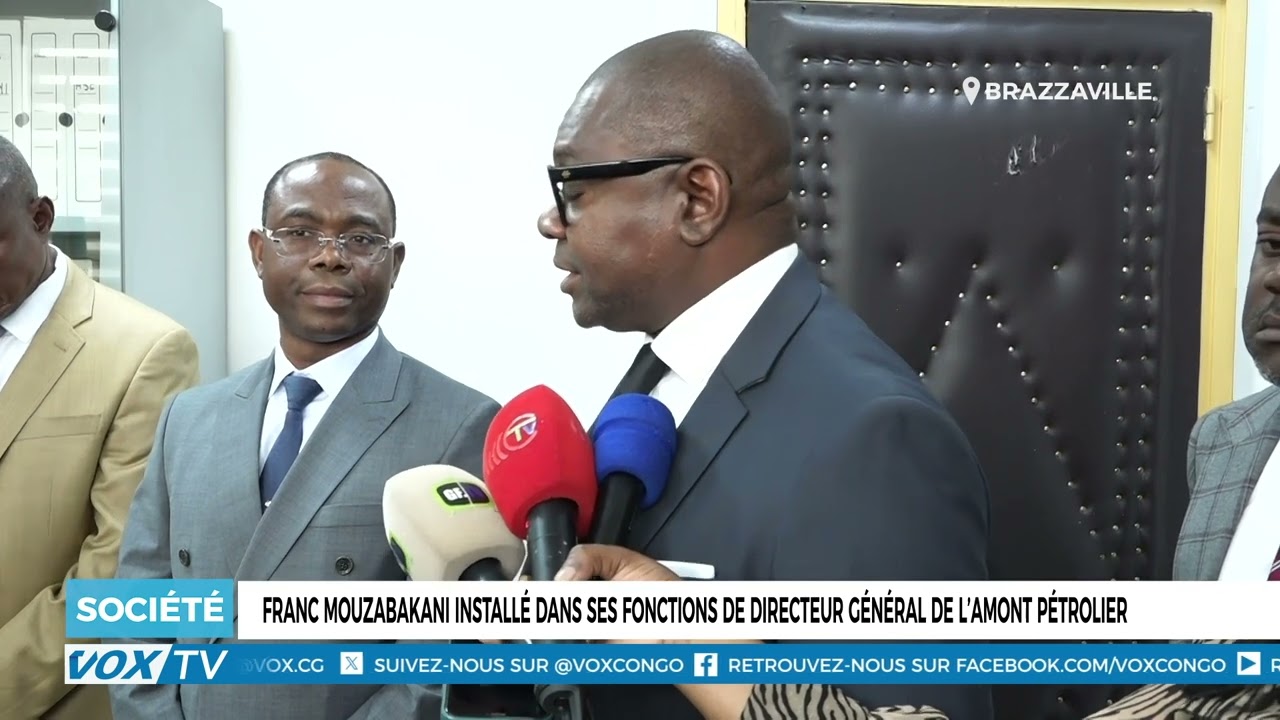 Franc Mouzabakani installé dans ses fonctions de directeur général de l’Amont pétrolier