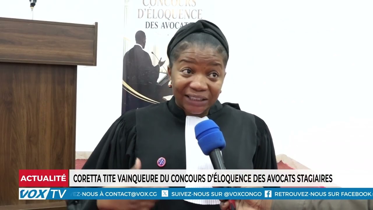 Coretta Tite vainqueure du concours eloquence des avocats stagiaires