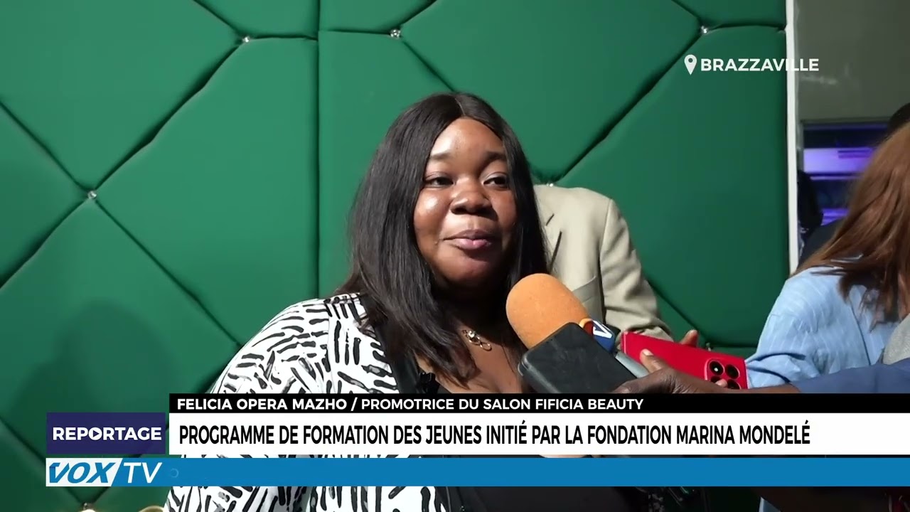 Programme de formation des jeunes initié par la fondation Marina Mondelé