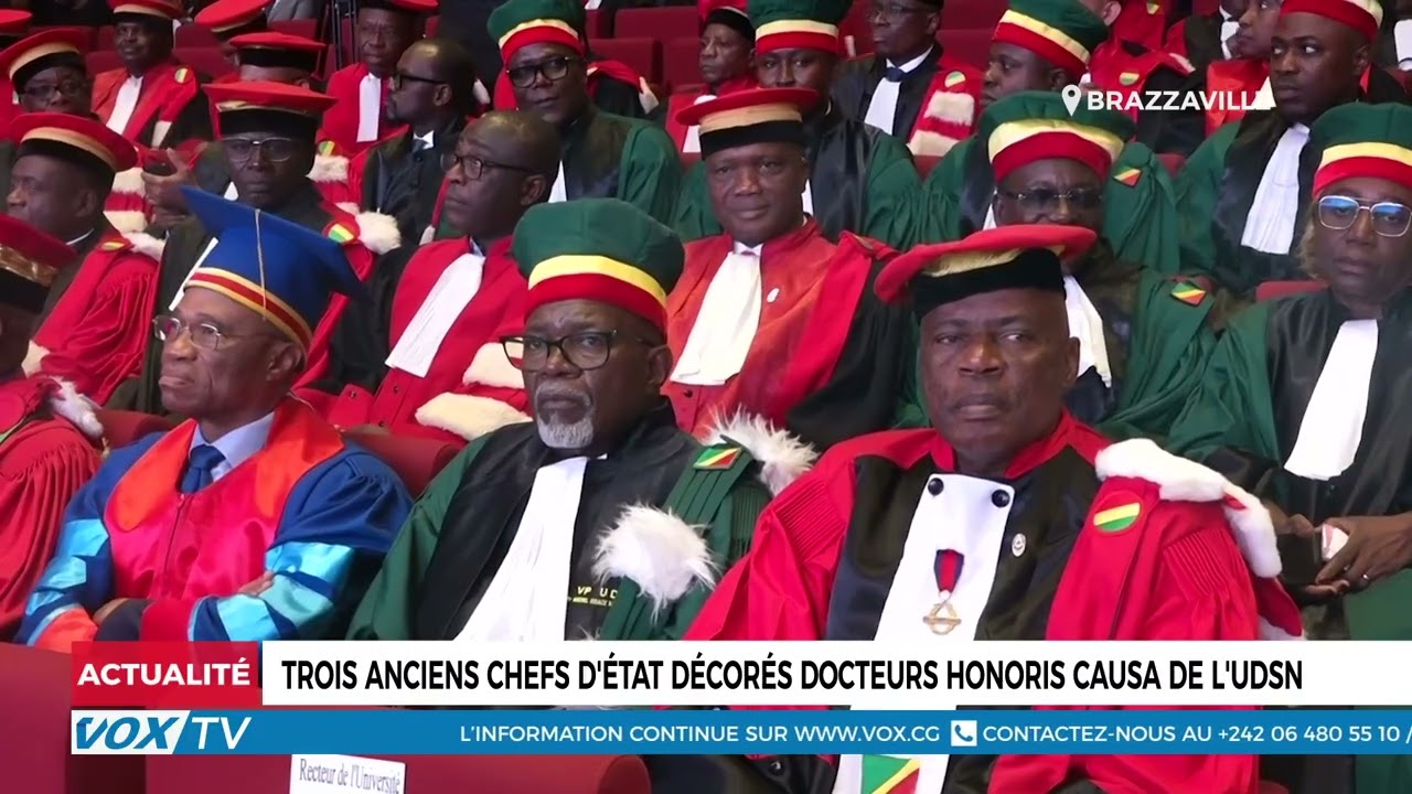 Trois anciens Chefs d&rsquo;État décorés docteurs honoris causa de l&rsquo;UDSN