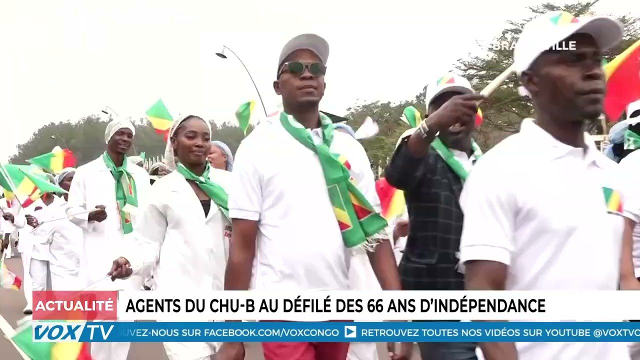 Agents du CHU B au défilé l’Indépendance