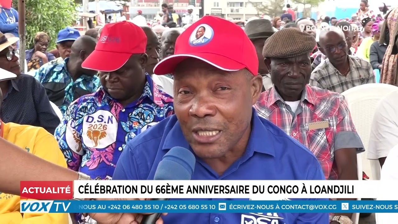 Célébration du 66eme anniversaire du Congo a Loandjili