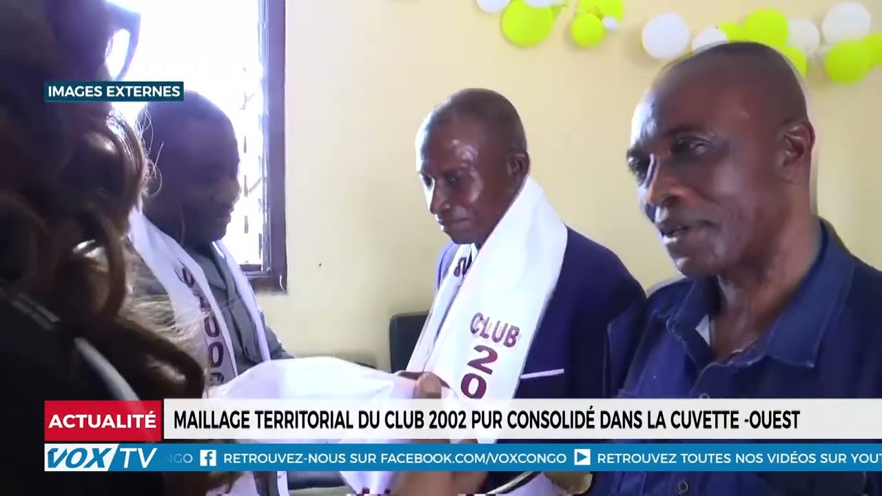 Maillage territorial du club 2002 PUR consolidé dans la Cuvette  Ouest