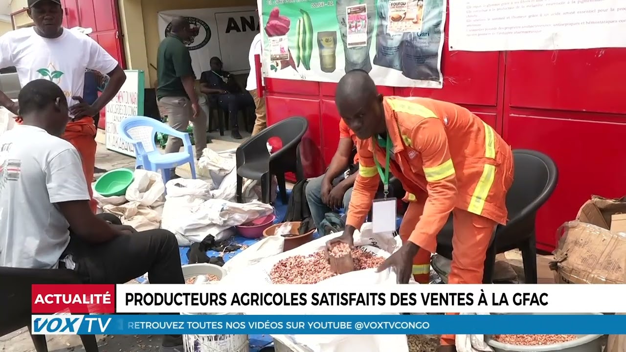 Producteurs agricoles satisfaits des ventes à la GFAC