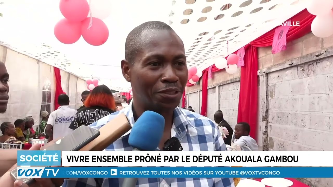 Vivre ensemble prôné par le député Akouala Gambou