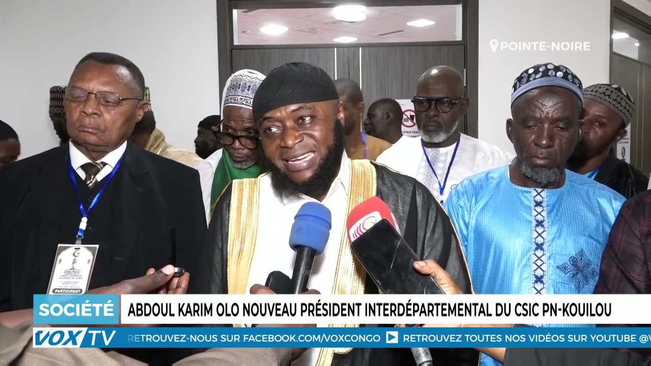 Abdoul Karim Olo nouveau president interdepartemental du CSIC PN Kouilou