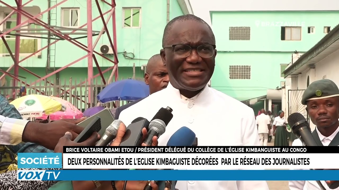 Deux personnalités de l’église Kimbaguiste décorées  par le réseau des journalistes