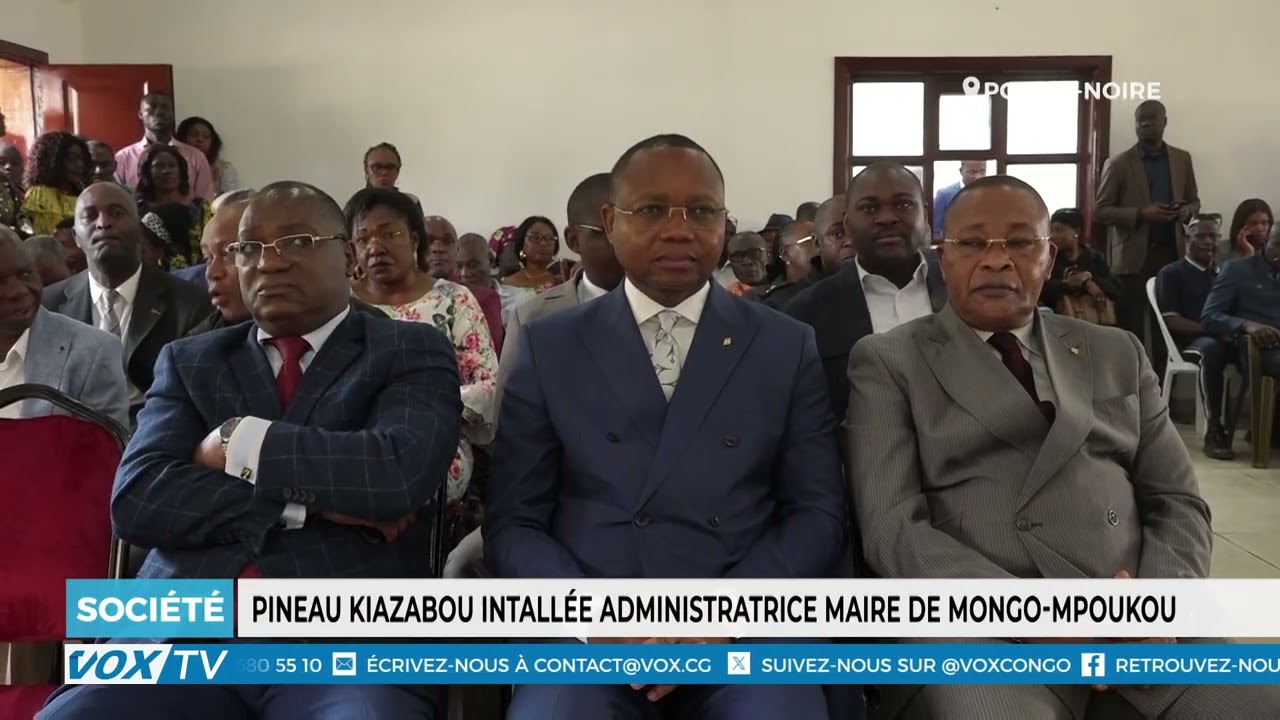 Pineau Kiazabou installée maire de Mongo Mpoukou