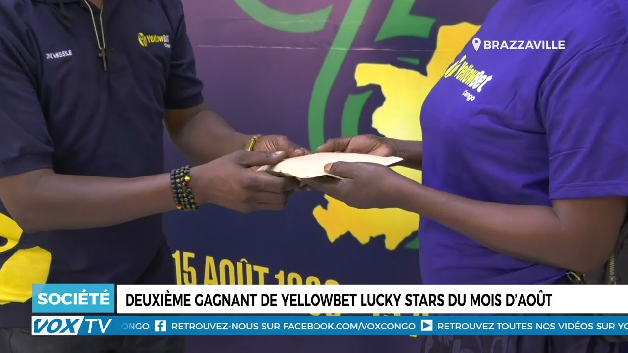Deuxième gagnant de Yellowbet Lucky stars du mois d’août