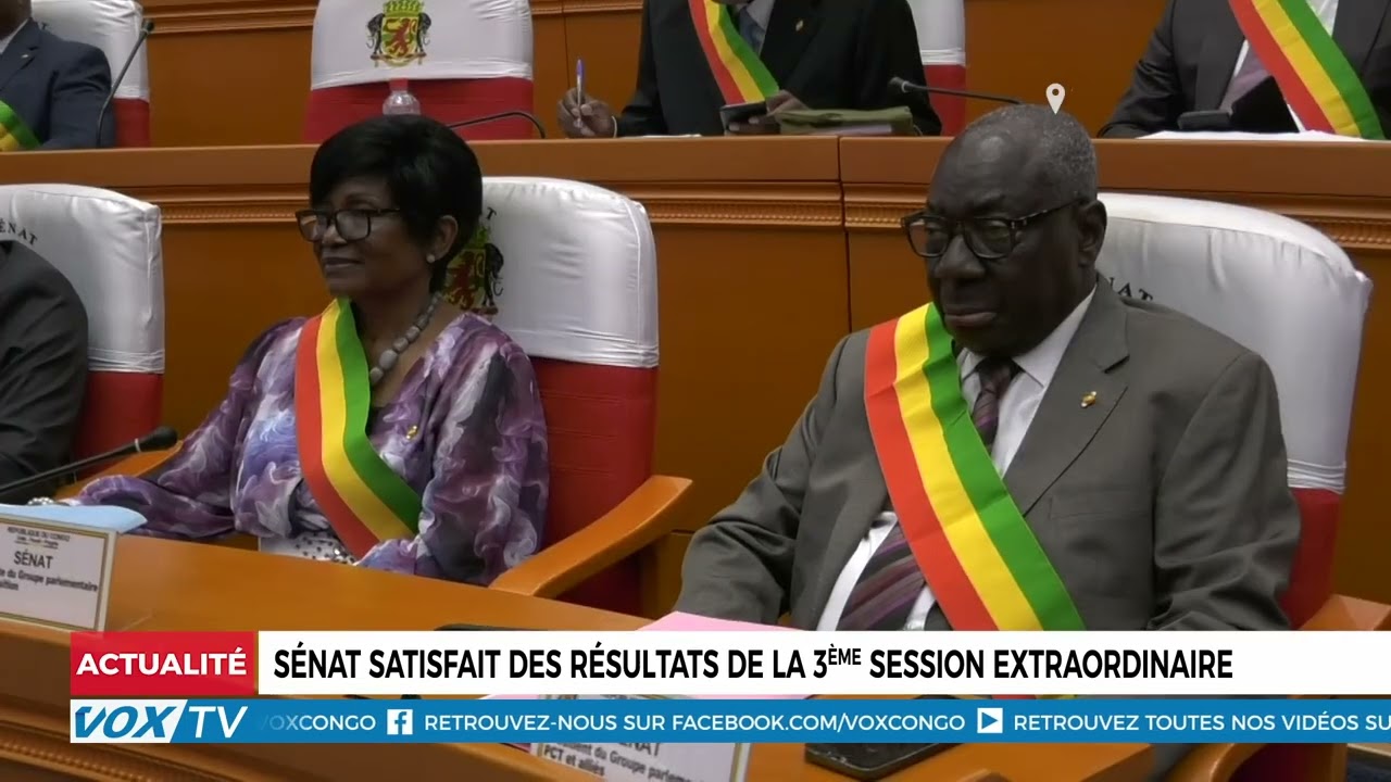 Sénat satisfait des résultats de la 3ème session extraordinaire