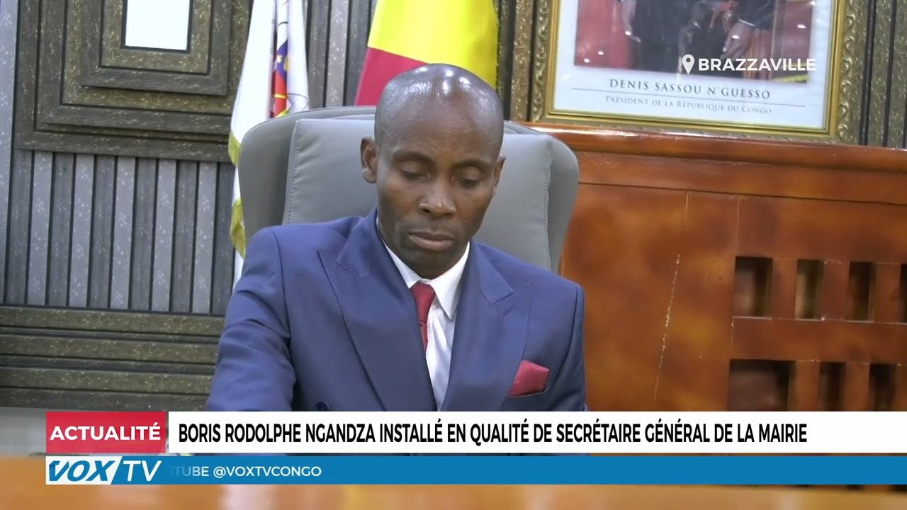 Boris Rodolphe Ngandza installé en qualité de secrétaire général de la mairie