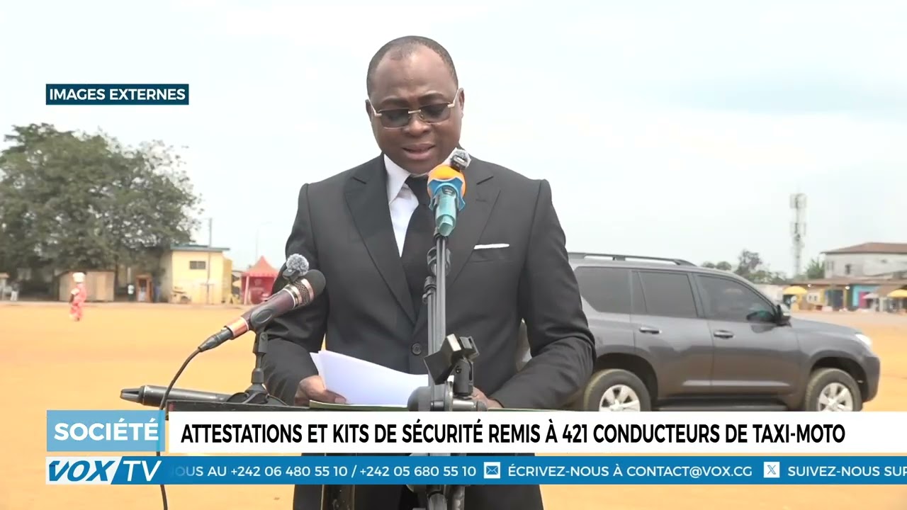 Attestations et kits de sécurité remis à 421 conducteurs de taxi moto