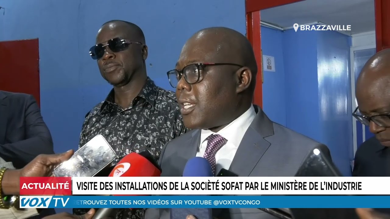 Visite des installations de la société  SOFAT par le ministre de l&rsquo;industrie