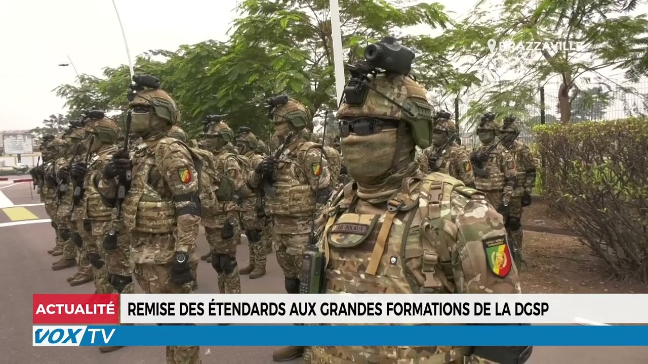 Remise des étendards aux grandes formations de la DGSP