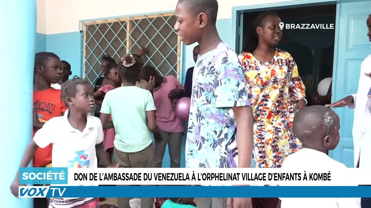 Don de l’ambassade du Venezuela à l’orphelinat village d’enfants à kombé