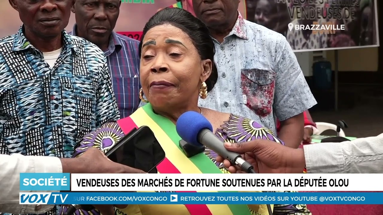 Vendeuses des marchés de fortune soutenues par la députée Olou