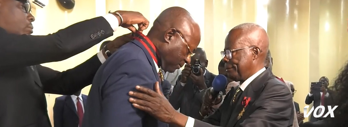 Le ministre Paul-Valentin Ngobo élevé au grade de Commandeur dans l’Ordre du Mérite congolais