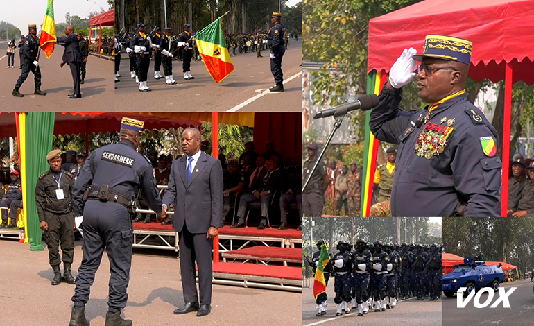 Le nouveau commandant de la gendarmerie nationale Gildas Olangué a officiellement été installé