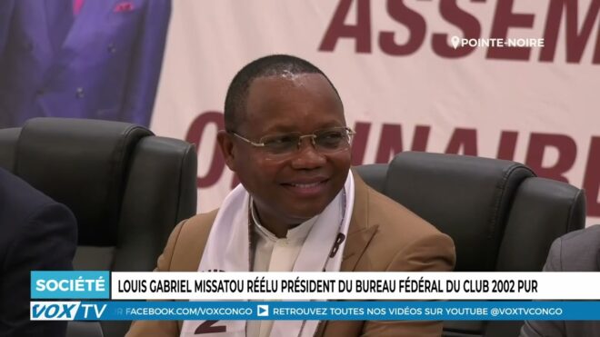 Louis Gabriel Missatou, reelu president federal du Club 2002 PUR