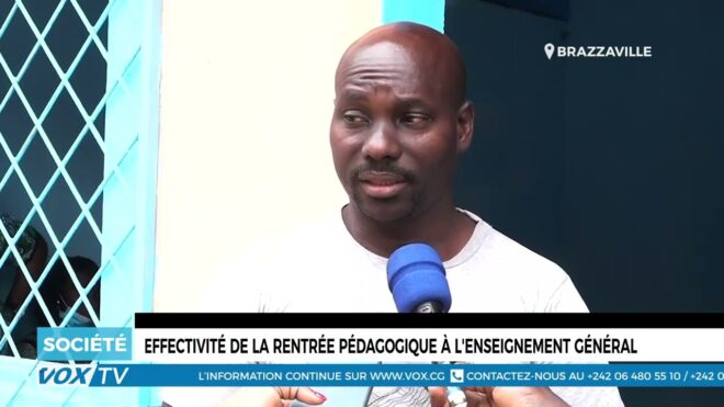 Effectivité de la rentrée pédagogique à l’enseignement général