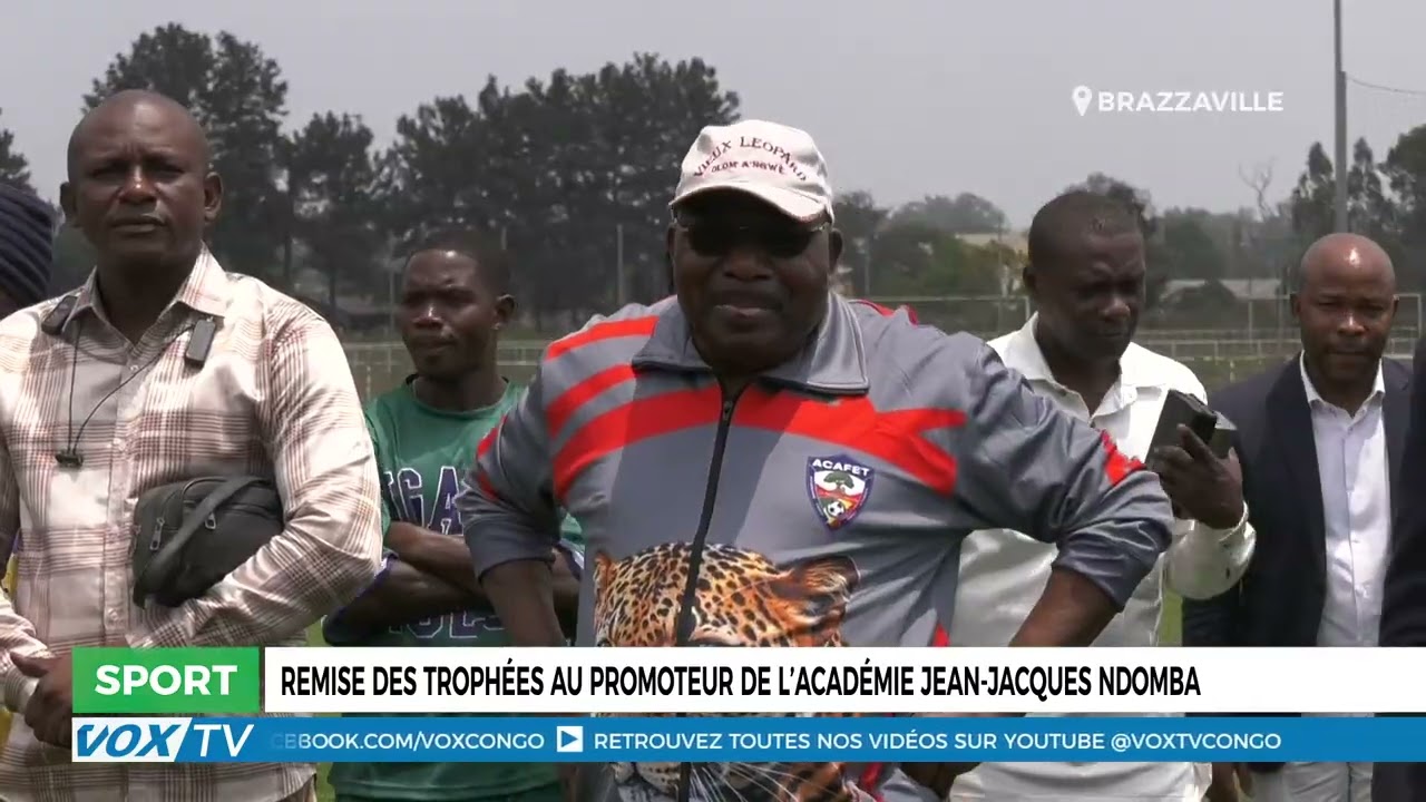 Remise des trophées au promoteur de l&rsquo;académie Jean Jacques NDOMBA