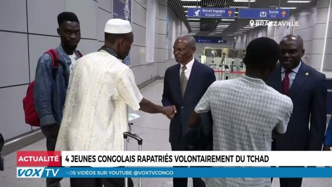 4 jeunes congolais rapatriés volontairement du Tchad
