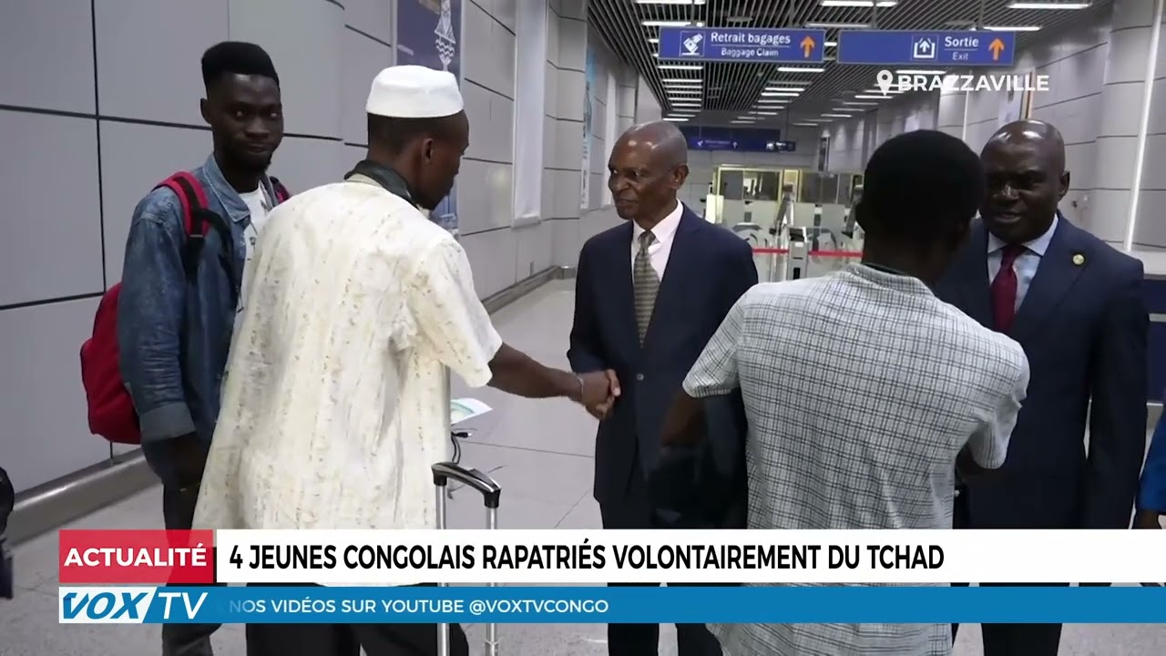 4 jeunes congolais rapatriés volontairement du Tchad