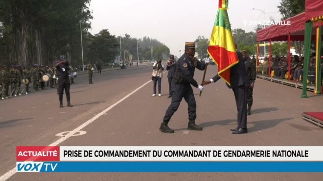 Prise de commandement du commandant de gendarmerie nationale
