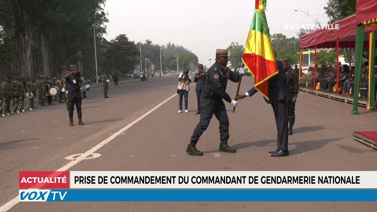 Prise de commandement du commandant de gendarmerie nationale