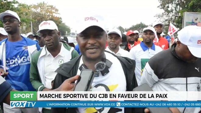 Marche sportive du cjb en faveur de la paix