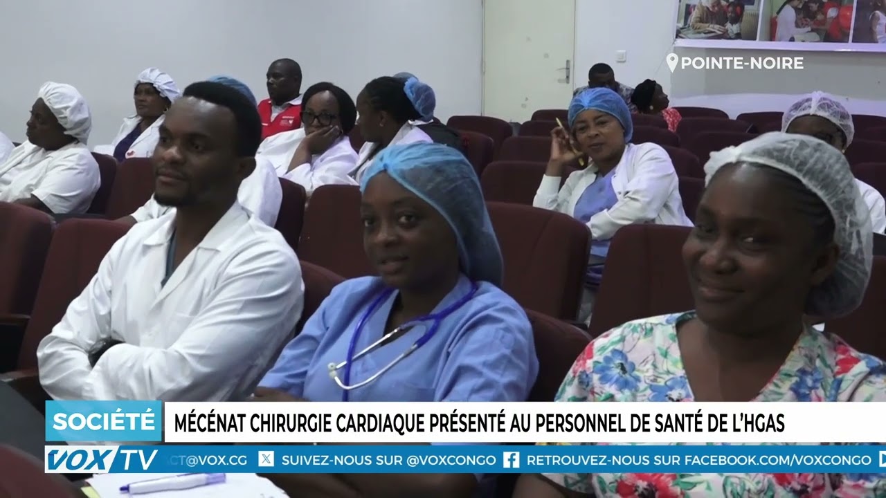 Mecenat Chirurgie Cardiaque presente au personnel de sante de l’HGAS