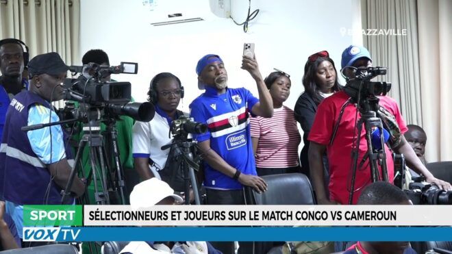Sélectionneurs et joueurs sur le match Congo vs Cameroun