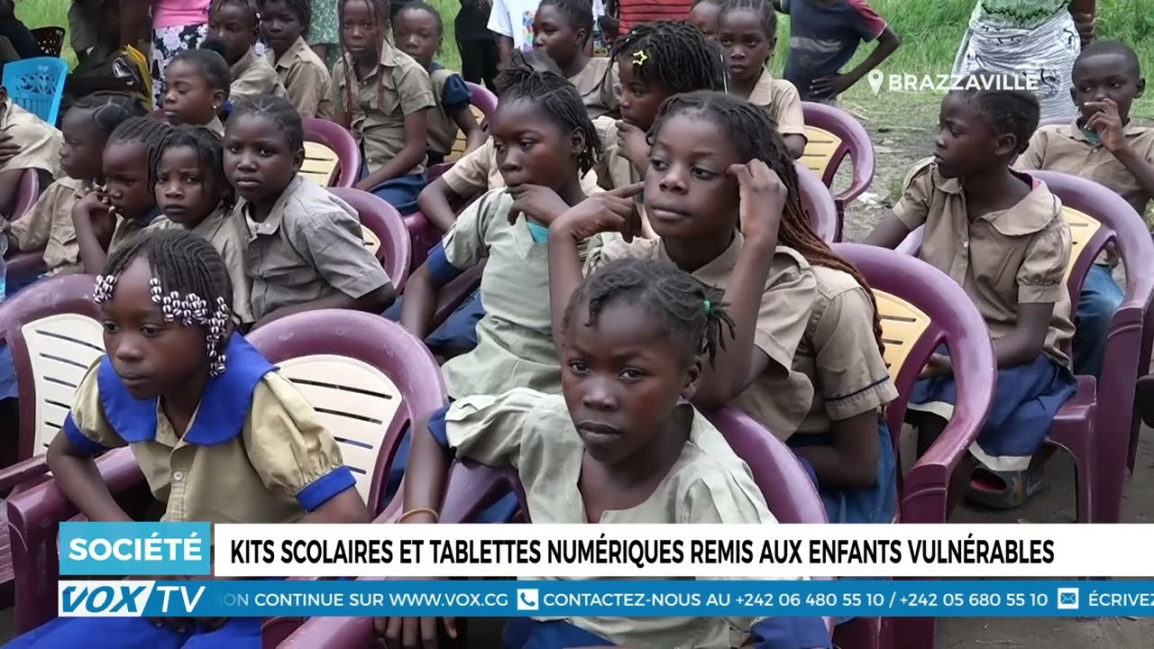 Kits scolaires et tablettes numériques remis aux enfants vulnérables