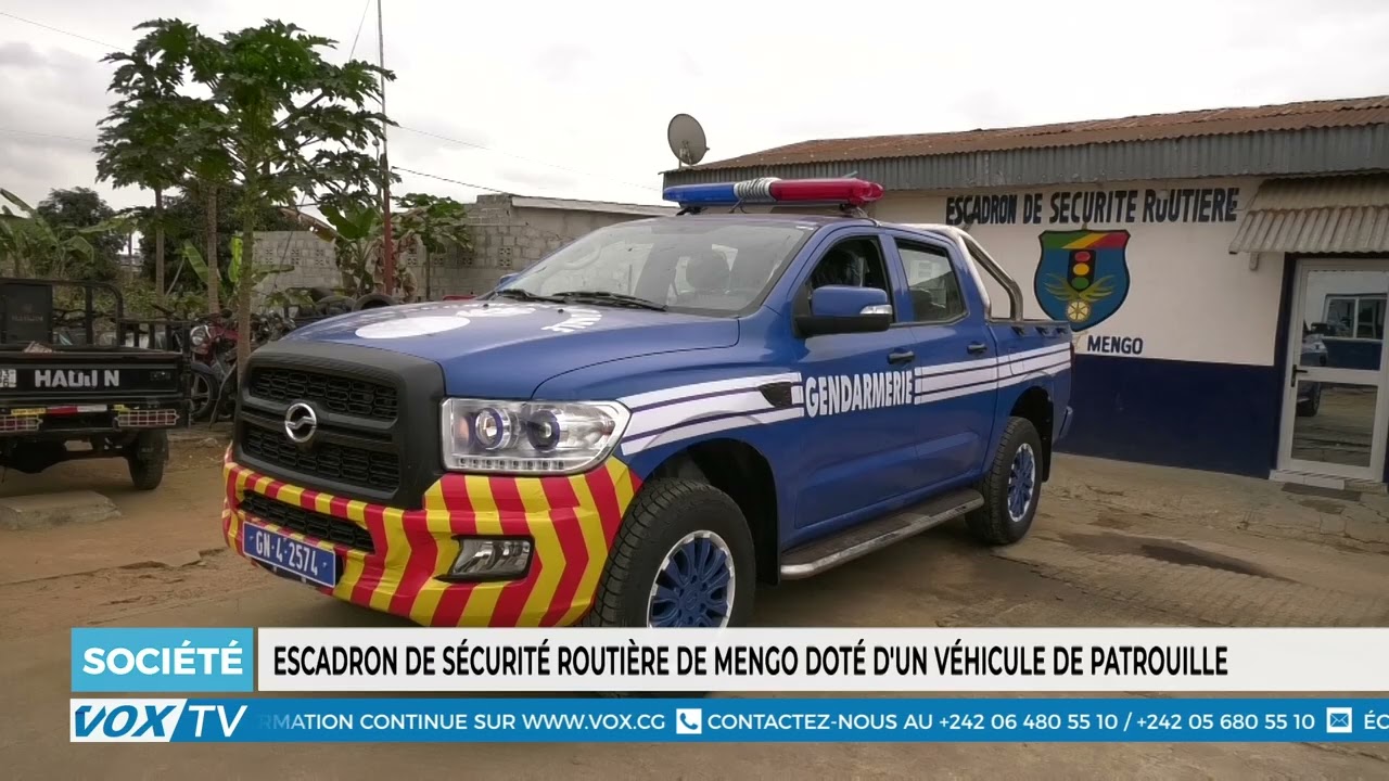 Escadron de securite routiere de Mengo dote d&rsquo;un vehicule de patrouille