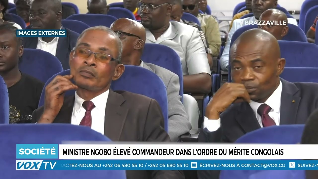 Ministre Ngobo élevé commandeur dans l’ordre du mérite congolais