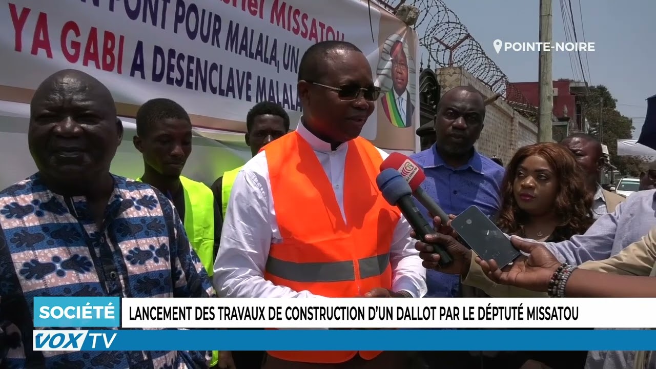 Lancement des travaux de construction d&rsquo;un dallot par le deputé Missatou