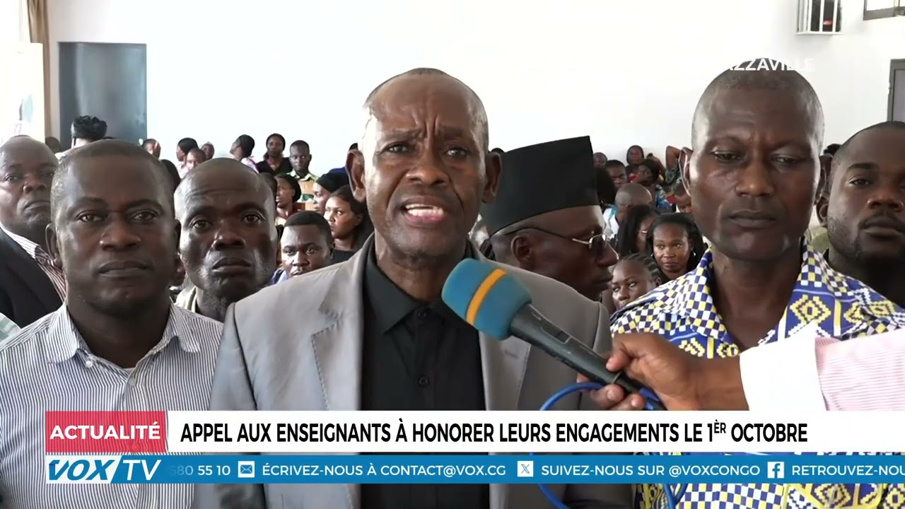 Appel aux enseignants à honorer leurs engagements le 1èr octobre