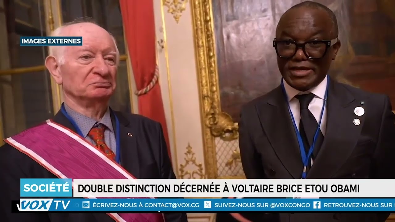 Double distinction décernée à Voltaire Brice Etou Obami