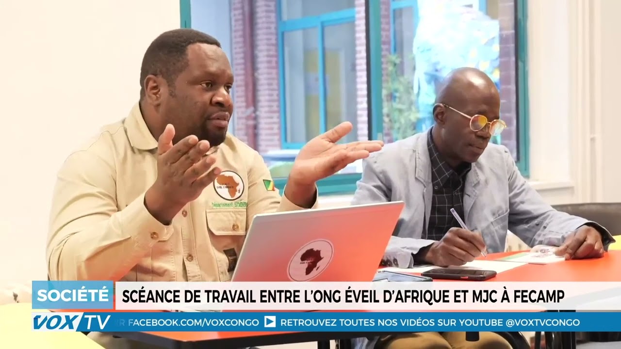 Séance de travail entre l&rsquo;ONG éveil d&rsquo;Afrique et MJC à FECAMP