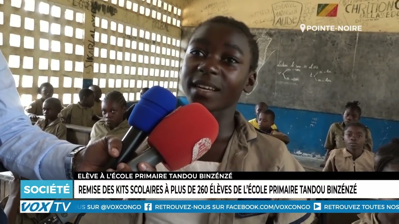Remise des kits scolaires a plus de 260 eleves de l’ecole primaire Tandou Binzenze