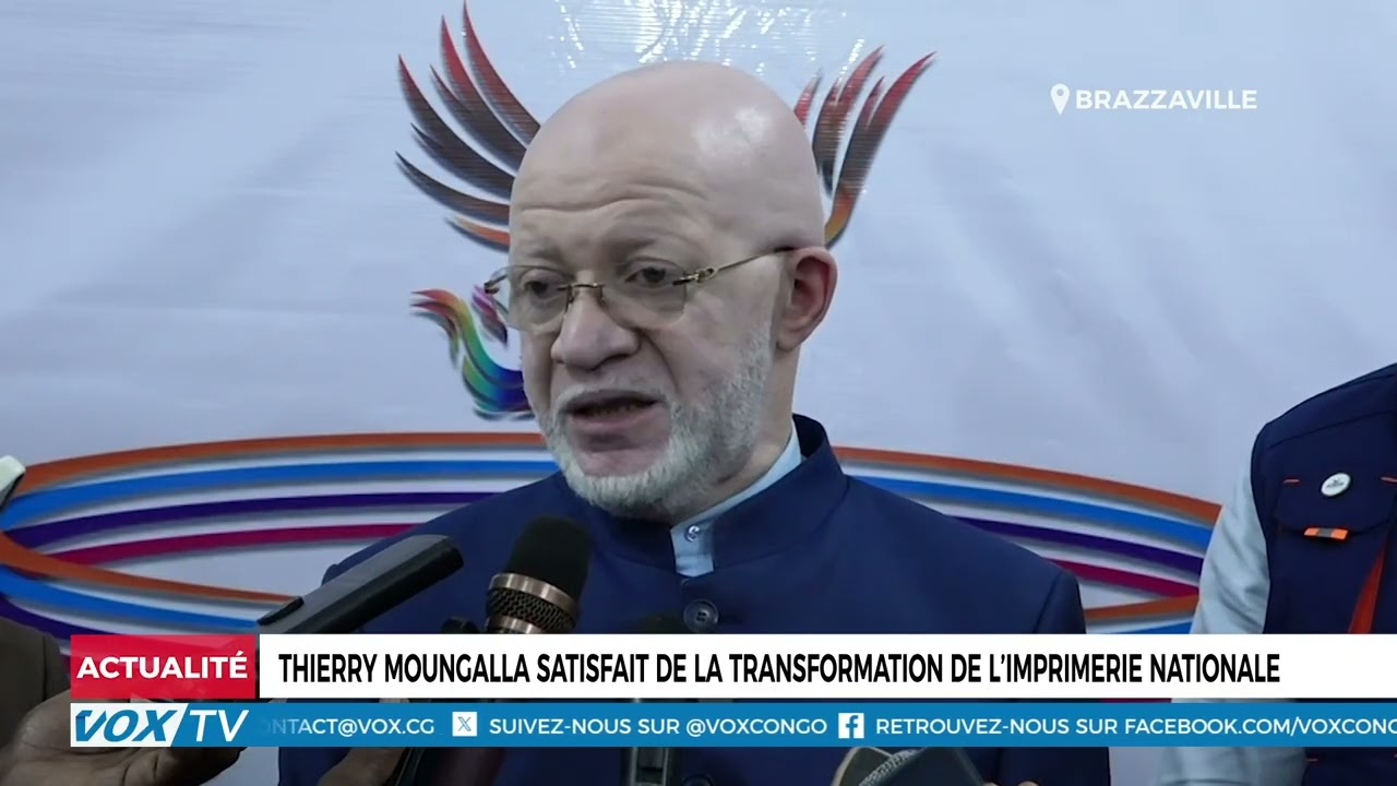 Thierry Moungalla satisfait de la transformation de l’imprimerie nationale
