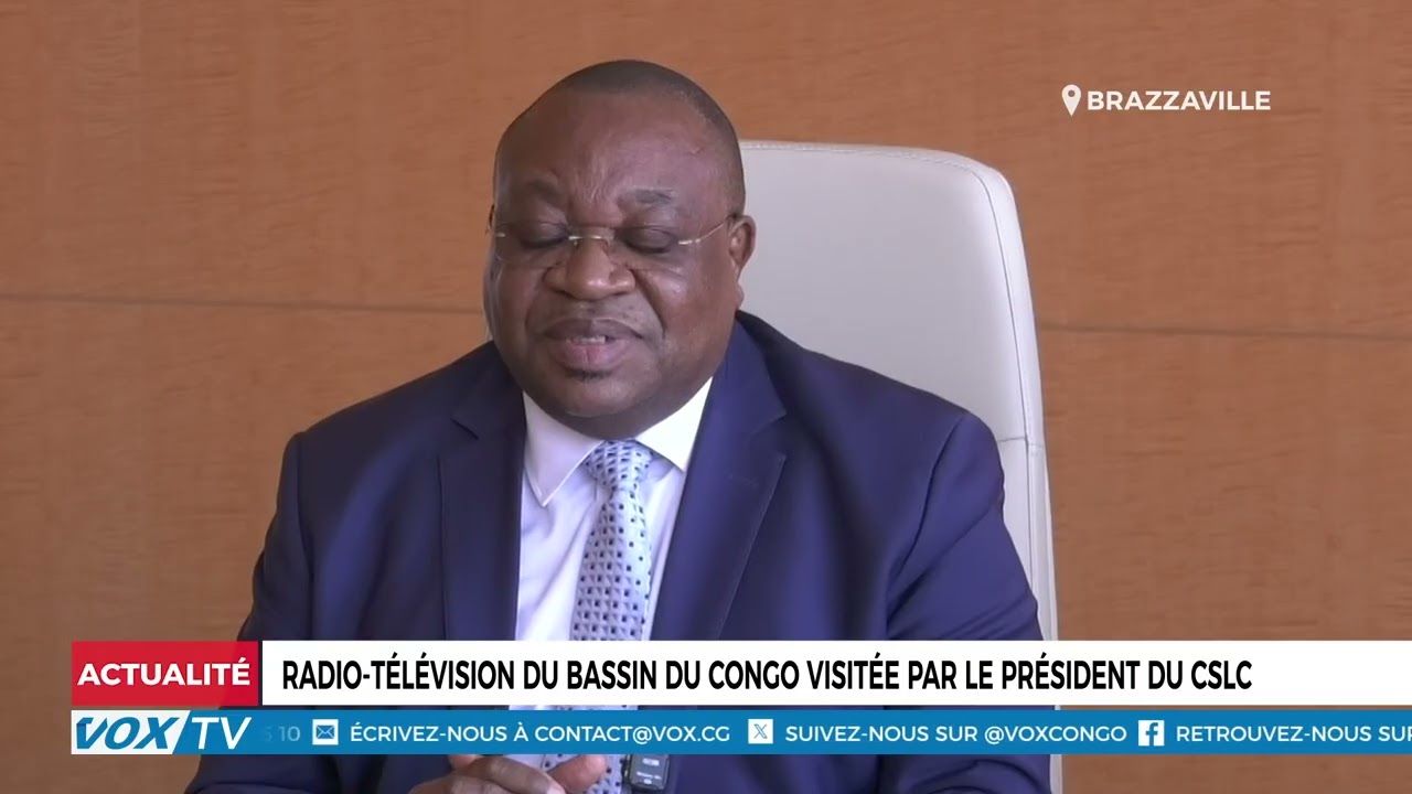Radio Télévision du Bassin du Congo visitée par le président du CSLC